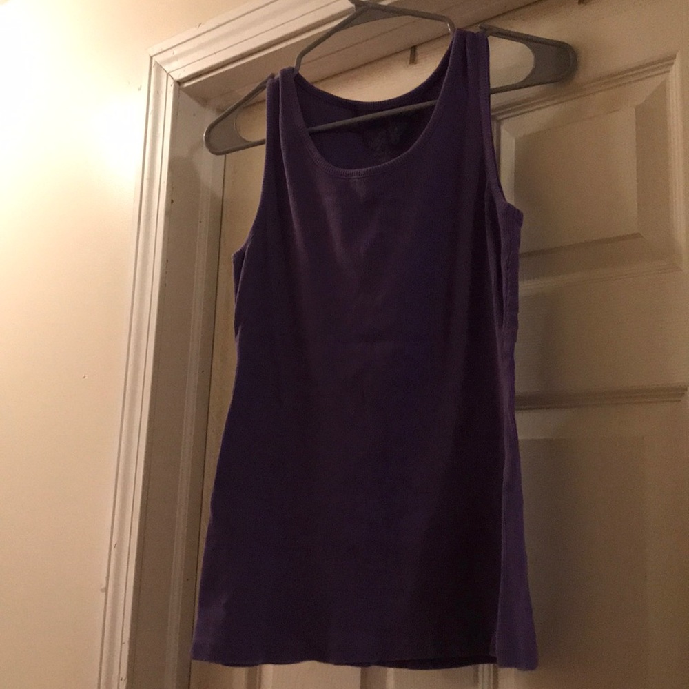 Purple tank.